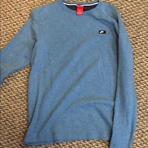 Nike light blue long sleeve shirt